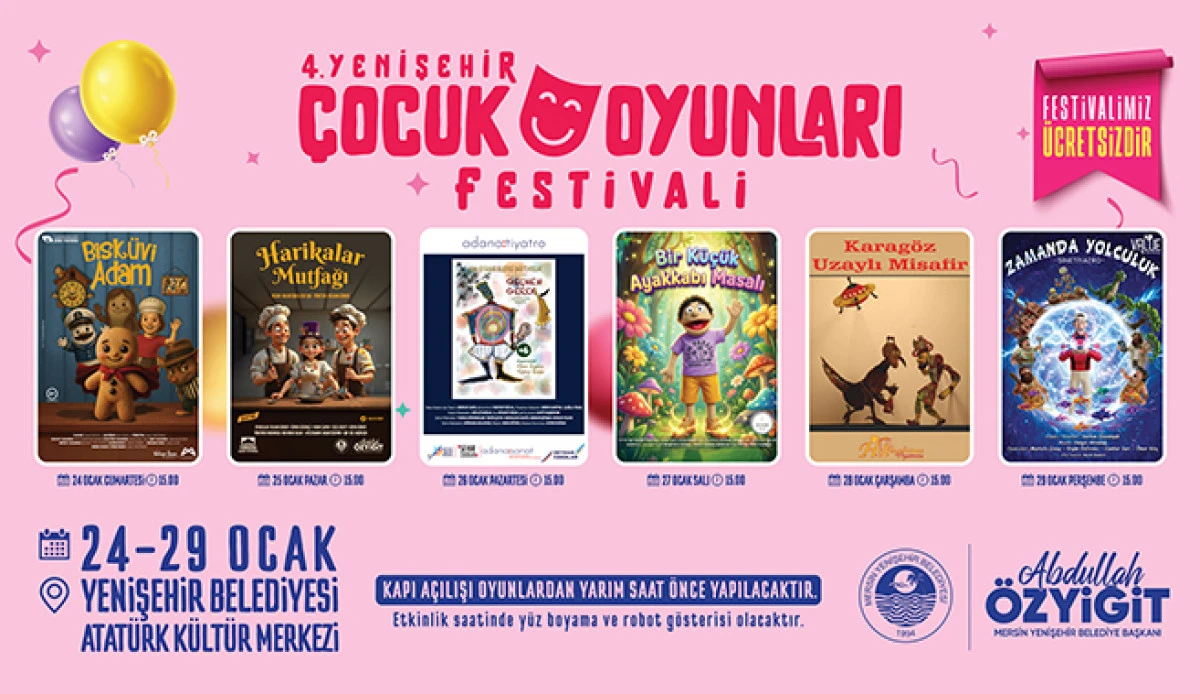 4. Yenişehir &Ccedil;ocuk Oyunları Festivali başlıyor