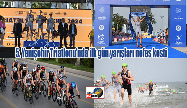 5. Yenişehir Triatlonu’nda ilk gün yarışları nefes kesti 