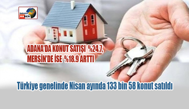Adana’da Konut Satışı  %24.7, Mersin’de ise  %18.9 Arttı