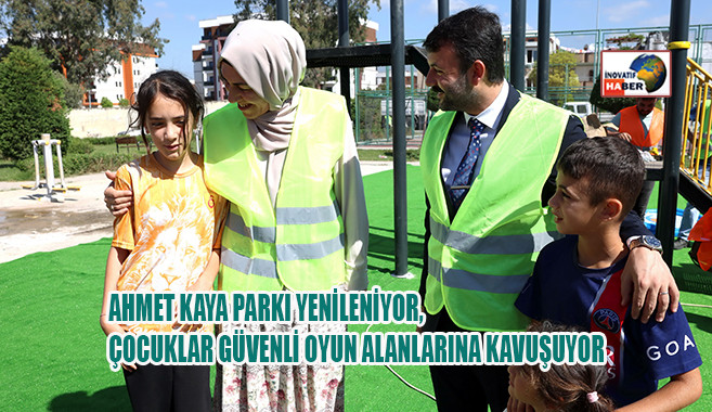 Ahmet Kaya Parkı Yenileniyor, Çocuklar Güvenli Oyun Alanlarına Kavuşuyor