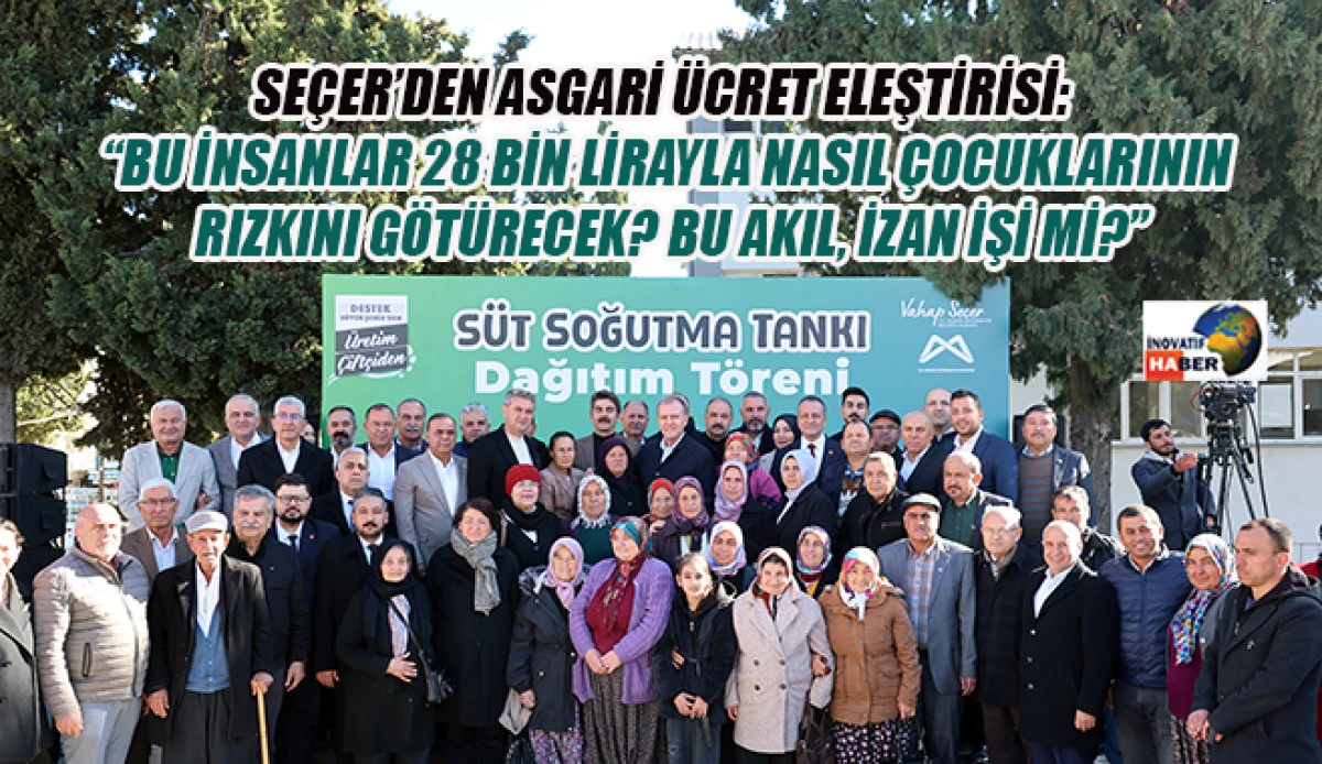 Başkan Seçer, ‘Süt Soğutma Tankı Dağıtım Töreni’ne Katıldı