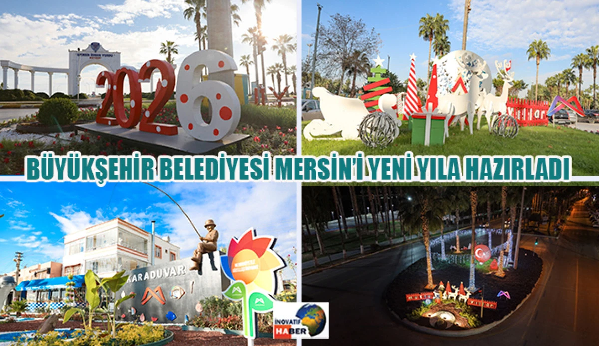 B&uuml;y&uuml;kşehir Belediyesi Mersin&rsquo;i Yeni Yıla Hazırladı