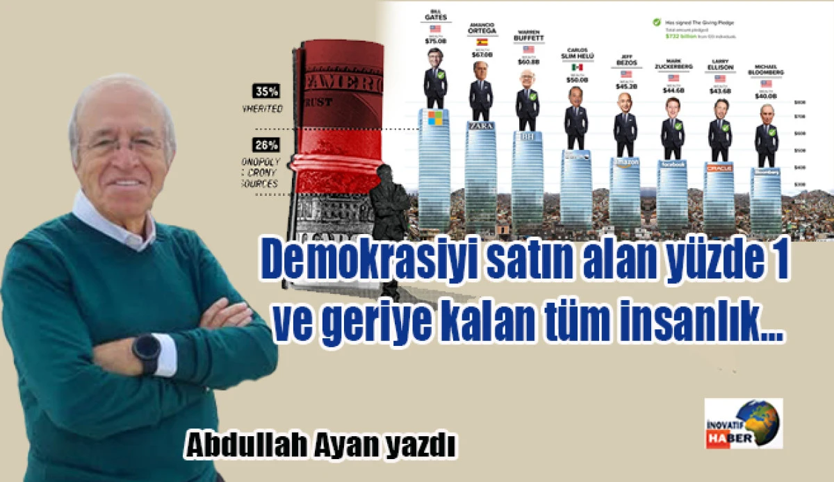 Demokrasiyi satın alan y&uuml;zde 1 ve geriye kalan t&uuml;m insanlık&hellip;