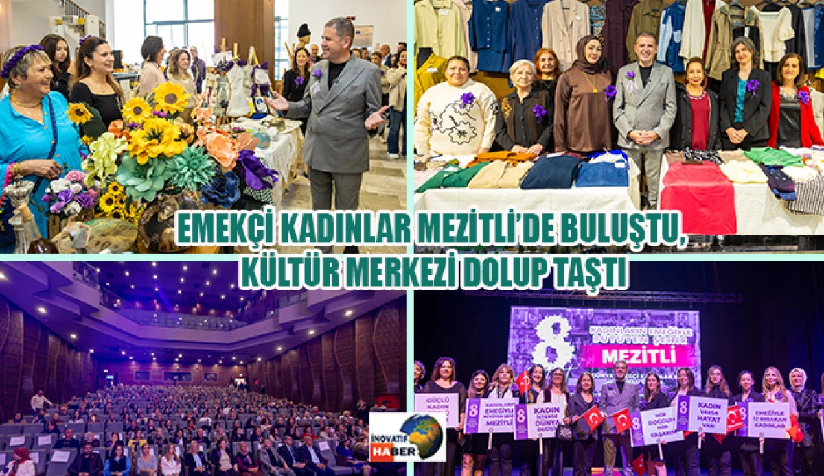 Emek&ccedil;i Kadınlar Mezitli&rsquo;de Buluştu, K&uuml;lt&uuml;r Merkezi Dolup Taştı