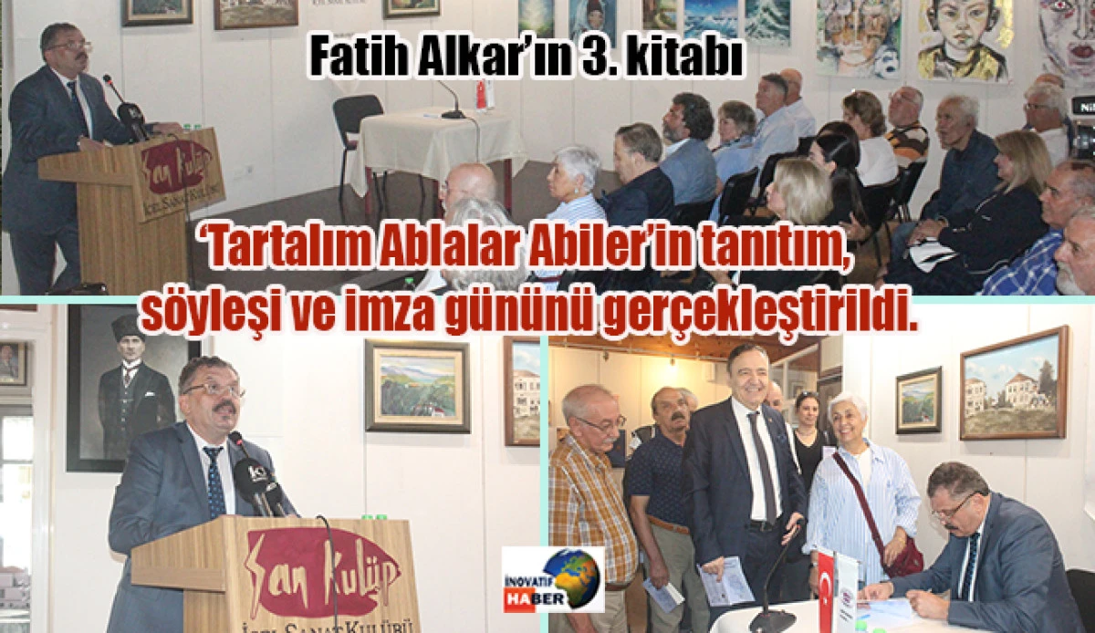 Fatih Alkar'ın ‘Tartalım Ablalar Abiler’ kitabının imza günü gerçekleştirildi