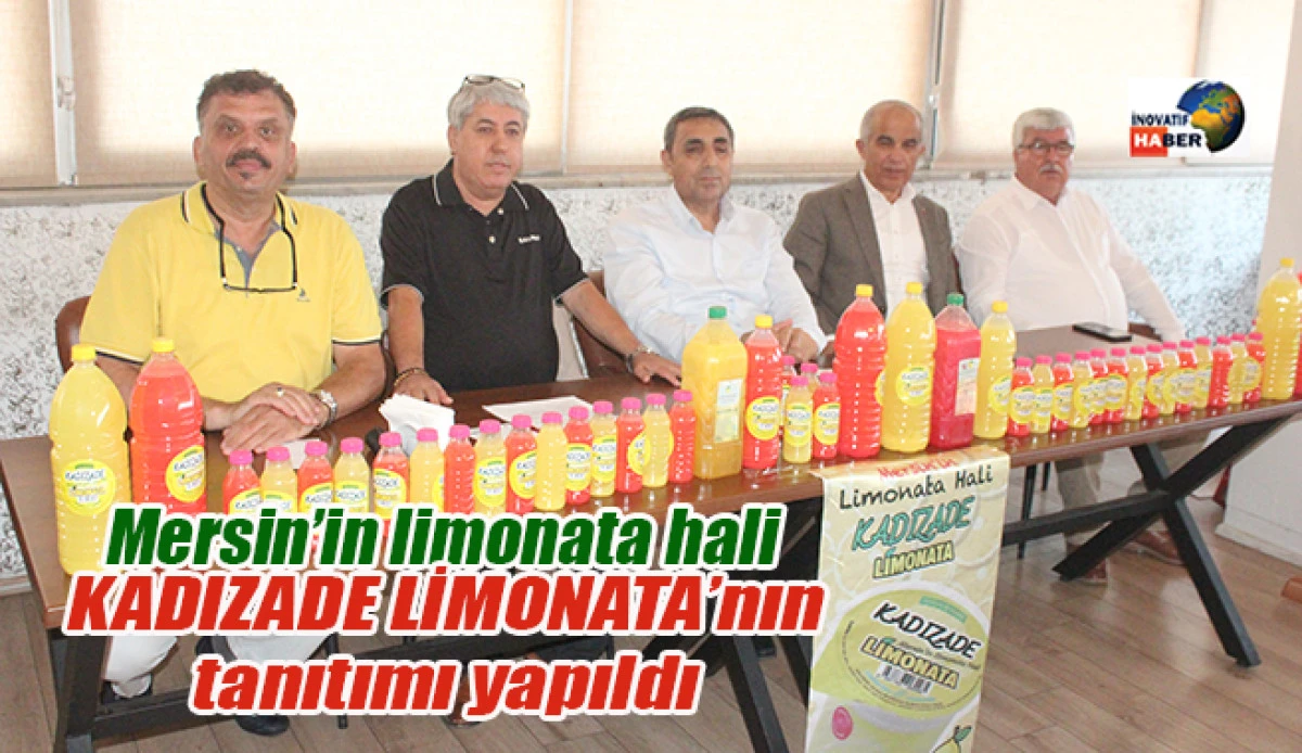 Mersin'in limonata hali 'Kadızade Limonata'nın tanıtımı yapıldı 