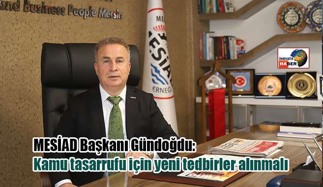 MESİAD Başkanı Gündoğdu 'Kamu tasarrufu için yeni tedbirler alınmalı'