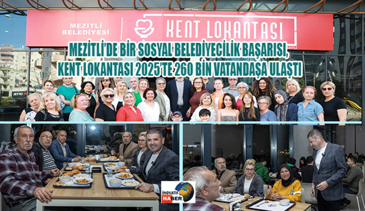 Mezitli’de Bir Sosyal Belediyecilik Başarısı, Kent Lokantası 2025’te 260 Bin Vatandaşa Ulaştı