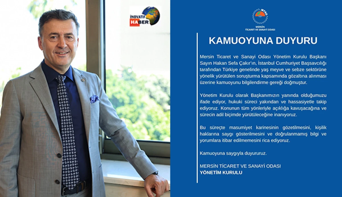MTSO Y&ouml;netim Kurulu'ndan Kamuoyuna Duyuru