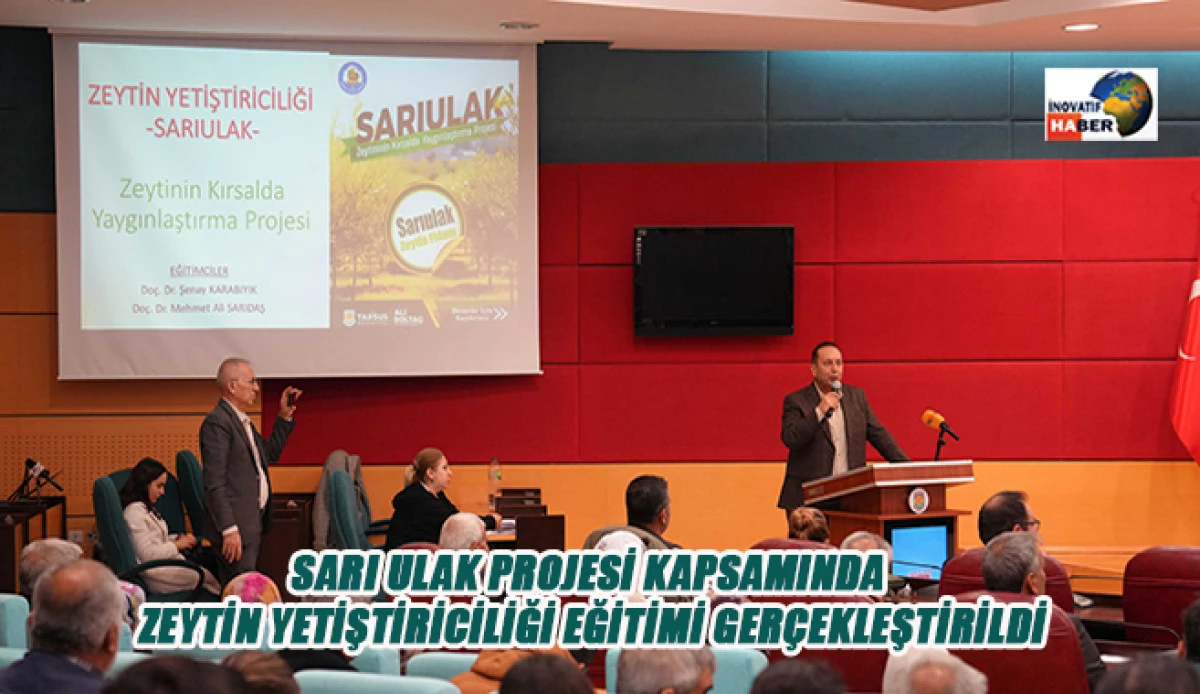 Sarı Ulak Projesi Kapsamında Zeytin Yetiştiriciliği Eğitimi Gerçekleştirildi