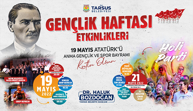 Tarsus Belediyesi’nden 19 Mayıs'a Dolu Dolu Kutlama