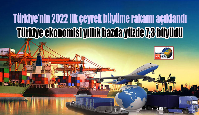 Türkiye'nin 2022 ilk çeyrek büyüme rakamları açıklandı